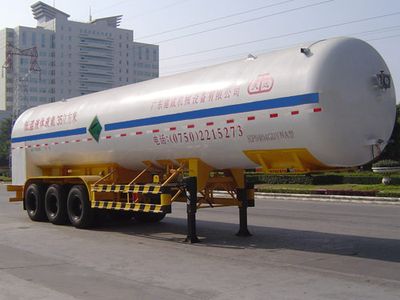 Jiuyuan  KP9404GDYNA Low temperature liquid transport semi-trailer