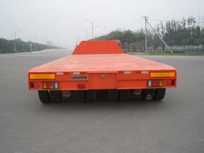 Huanda  BJQ9390TDPQ Low flatbed semi-trailer