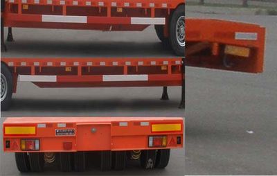 Huanda  BJQ9390TDPQ Low flatbed semi-trailer