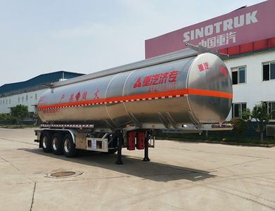 Green Leaf JYJ9400GRY Aluminum alloy flammable liquid tank transport semi-trailer