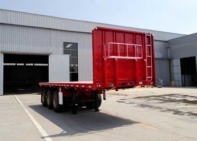 Tongtai Dingsheng brand automobiles TZL9400TPB Flat transport semi-trailer