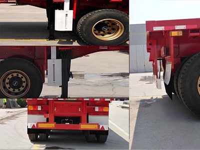 Tongtai Dingsheng brand automobiles TZL9400TPB Flat transport semi-trailer