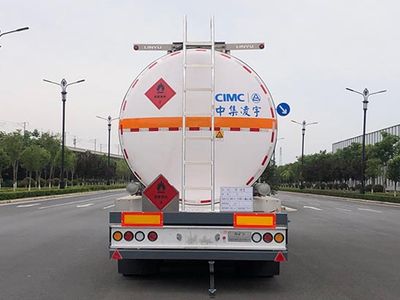 Lingyu  CLY9405GRYC42 Flammable liquid tank transport semi-trailer