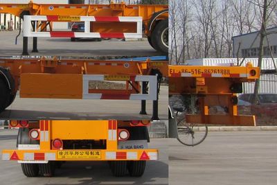 Guoshi Huabang brand automobiles XHB9400TWY Transport semi-trailer of dangerous goods tank frame