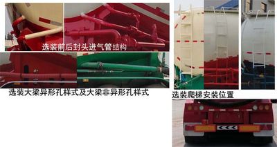 Luying Pentium  FYT9400GFL Medium density powder material transportation semi-trailer