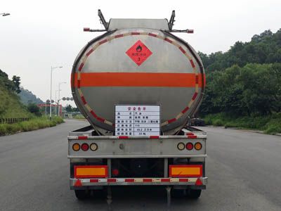 Yongqiang  YQ9400GYYT2 Aluminum alloy oil transport semi-trailer