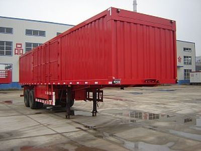 Jijun brand automobiles HJT9310XXY Box transport semi-trailer