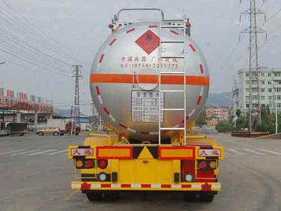 Jiuyuan  KP9401GRY Flammable liquid tank transport semi-trailer