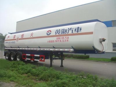 Huanghai  DD9400GRY Aluminum alloy flammable liquid tank transport semi-trailer