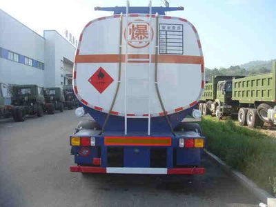 Huanghai  DD9400GRY Aluminum alloy flammable liquid tank transport semi-trailer