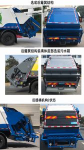 Sanli  CGJ5189ZYSDFE6D Compressed garbage truck