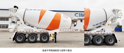 CIMC ZJV9404GJBJM Concrete mixing and transportation semi-trailer