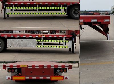 Zhongqi Aerospace Brand Automobile HTM9400TDP Low flatbed semi-trailer