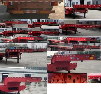 Jishixin brand automobiles LYY9400TDP Low flatbed semi-trailer