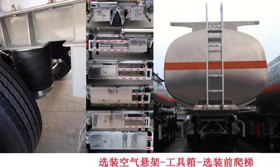 Ruijiang  WL9404GYYF Aluminum alloy oil transport semi-trailer