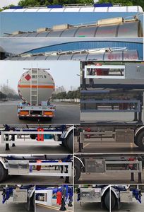 Lingyu  CLY9405GRYC2 Flammable liquid tank transport semi-trailer