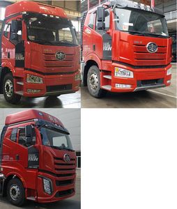 Jiefang Automobile CA4250P66M25T1A4E6 Flat head natural gas semi-trailer tractor