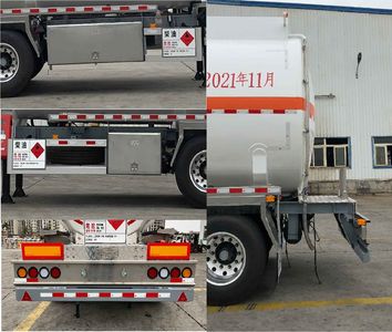 CIMC ZJV9400GYYJM Aluminum alloy oil transport semi-trailer