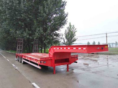 Zhongyuntong brand automobilesJZJ9350TDPLow flatbed semi-trailer