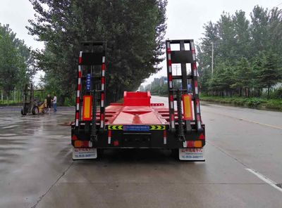 Zhongyuntong brand automobiles JZJ9350TDP Low flatbed semi-trailer