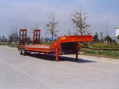 Zhongqi brand automobiles ZQZ9340TDP Low flatbed semi-trailer