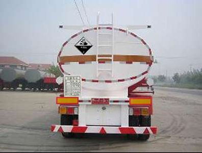 Huachang brand automobiles QDJ9409GHYA Chemical liquid transportation semi-trailer