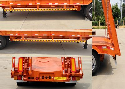 Brilliant Business Car DHH9371TDP Low flatbed semi-trailer