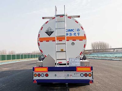 Lingyu  CLY9403GFW33 Tank transport semi-trailer for corrosive substances