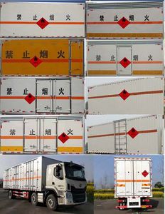 Huatong brand automobiles HCQ5260XRYLZ6 Flammable liquid box transport vehicle