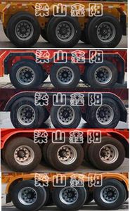 Xinyangda brand automobiles LXY9400TWY20 Transport semi-trailer of dangerous goods tank frame