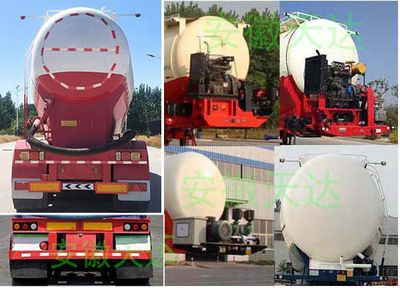 Wanqi Automobile CTD9401GFL Medium density powder material transportation semi-trailer