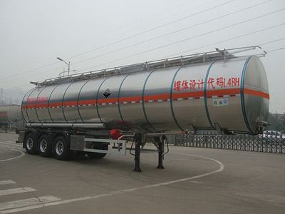 Lingyu  CLY9403GFW Tank transport semi-trailer for corrosive substances