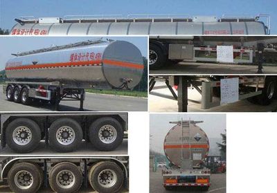 Lingyu  CLY9403GFW Tank transport semi-trailer for corrosive substances