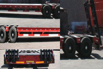 Zhang Tuo license plate car ZTC9404DP Low flatbed semi-trailer