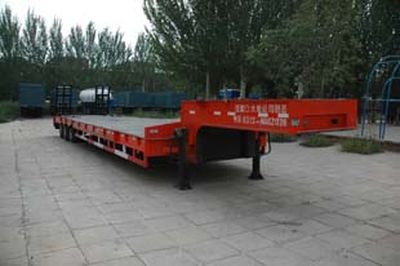 Zhang Tuo license plate car ZTC9330DP Low flatbed semi-trailer