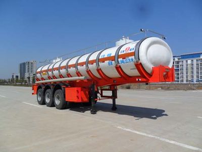 Jianghuai Yangtian  CXQ9400GFW Tank transport semi-trailer for corrosive substances