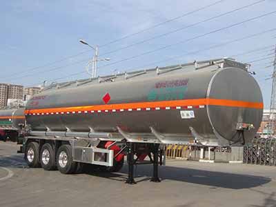 Lingyu  CLY9407GYY5 Aluminum alloy oil transport semi-trailer