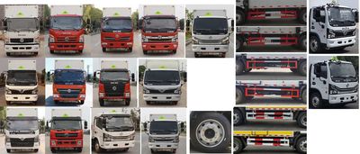 Jiangte brand automobiles JDF5120XRGE6 Flammable solid box transport vehicle