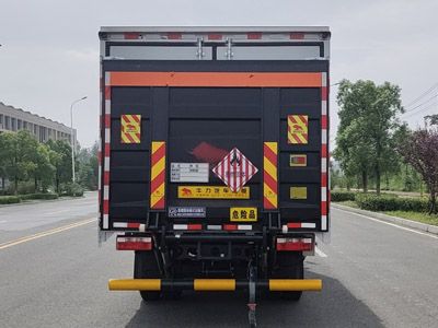 Jiangte brand automobiles JDF5120XRGE6 Flammable solid box transport vehicle