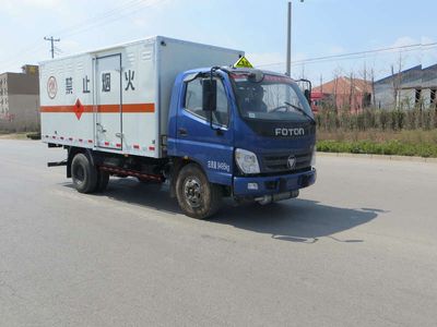 Foton  BJ5099XRQFA Flammable gas box transport vehicle