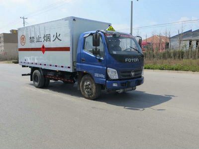 Foton  BJ5099XRQFA Flammable gas box transport vehicle