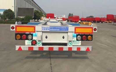 Tianjun Dejin brand automobiles TJV9340TJZJ Container transport semi-trailer