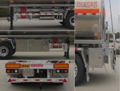 Xingshi  SLS9407GYYB Aluminum alloy oil transport semi-trailer