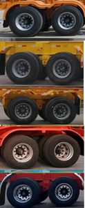 Longwei Business Car AZY9350ZZXP Flat dump semi-trailer