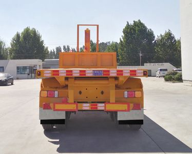 Longwei Business Car AZY9350ZZXP Flat dump semi-trailer