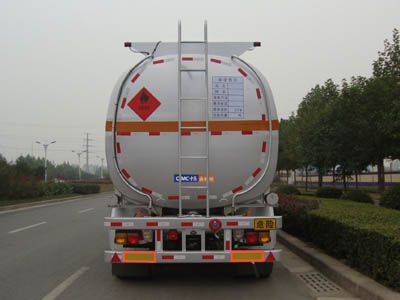 Lingyu  CLY9406GRYA Flammable liquid tank transport semi-trailer