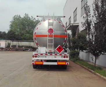 Wanqi Automobile CTD9400GRY Aluminum alloy flammable liquid tank transport semi-trailer