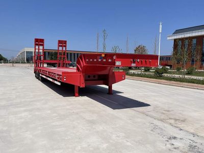 Zhongyun Changda brand automobiles XSQ9371TDP Low flatbed semi-trailer