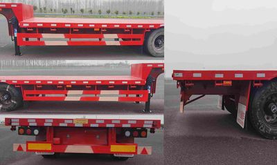 Huatai Zhaotong brand automobiles AZT9400TDP Low flatbed semi-trailer