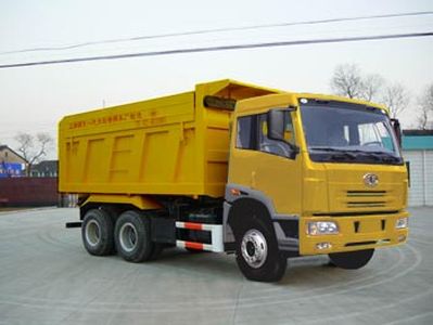 Jiefang Automobile CA3320P2K15T1A80 Flat head diesel dump truck